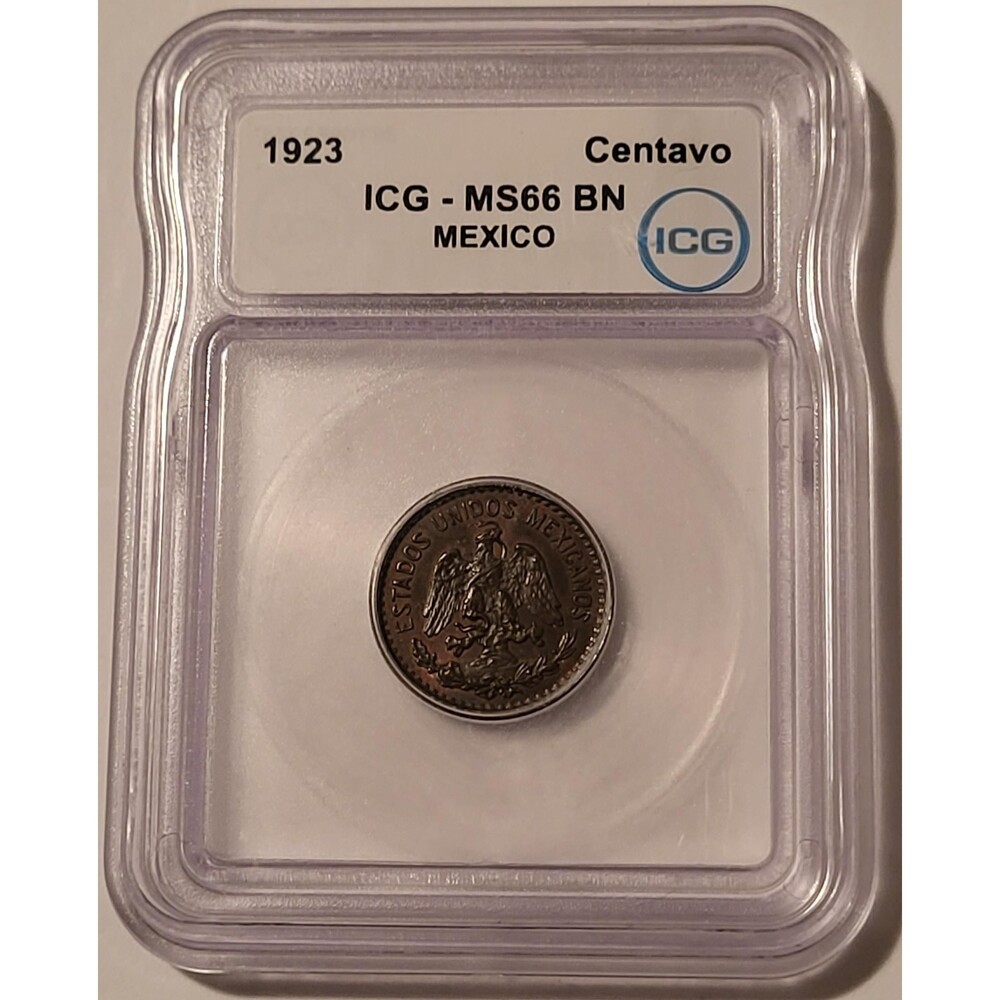 Mexico 1923 Centavo MS66 BN ICG